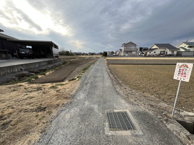 朝倉市一木【売地】の外観|前面道路