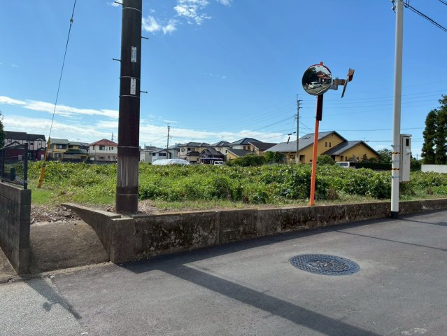 久留米市三潴町売地の前面道路含む現地写真