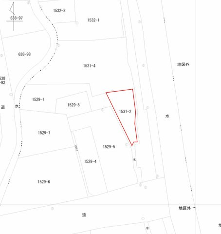 佐賀市神園売地の土地図