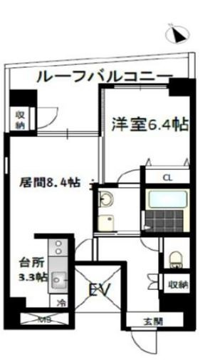 エスグランデ南森町の間取り