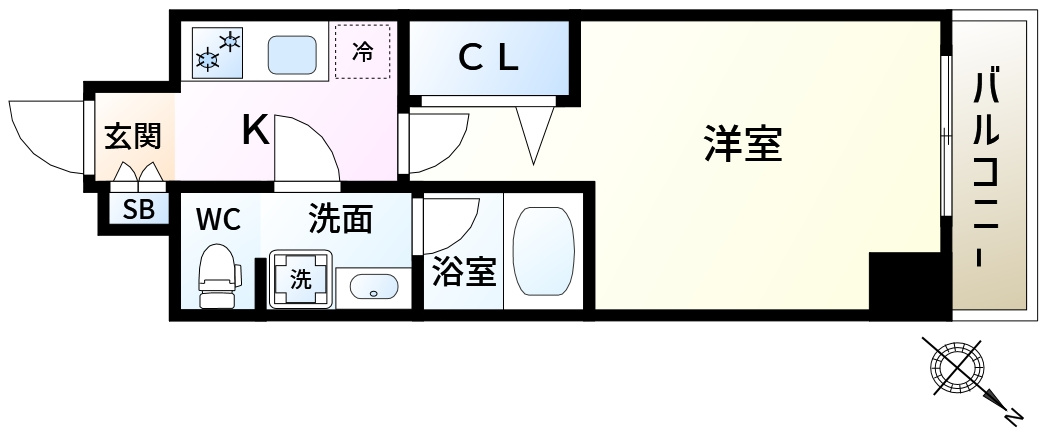 ラフィスタ新小岩の間取り