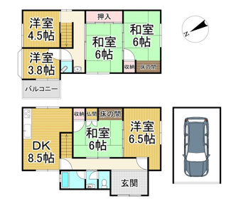 【間取り】 | 川西市湯山台2丁目9の4　中古一戸建