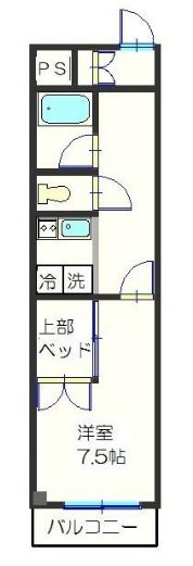 シングルハイツ並木の間取り