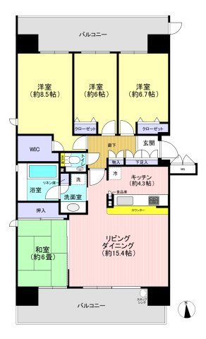 ルネ・アクシアムの間取り