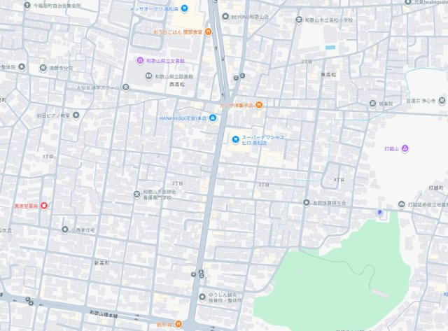 和歌山市東高松　第1期　新築一戸建ての地図