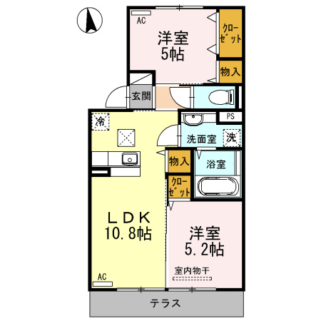 クレセントＩの間取り
