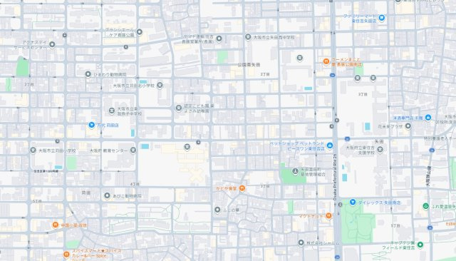 大阪市東住吉区公園南矢田　第8期　新築一戸建ての地図
