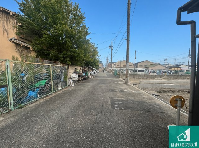 大阪市東住吉区公園南矢田　第8期　新築一戸建ての前面道路含む現地写真|周辺は落ち着いた街並みの住宅地！子育てがしやすい住環境です！まだ未完成ですが、現地でしかわからない事もございます。是非一度ご覧ください。