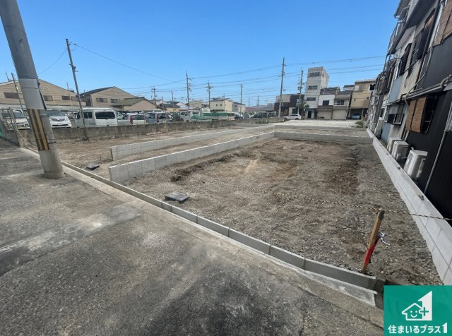 大阪市東住吉区公園南矢田　第8期　新築一戸建ての外観|現在の進捗状況です！順調に作業進行中、完成が待ち遠しいです！詳細の間取り等、お気軽にお問い合わせください！