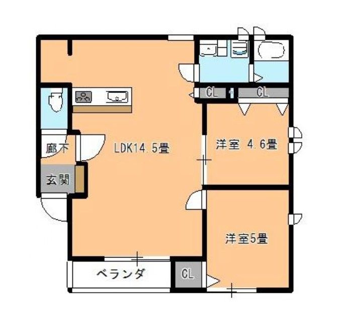 グレーシア平和の間取り