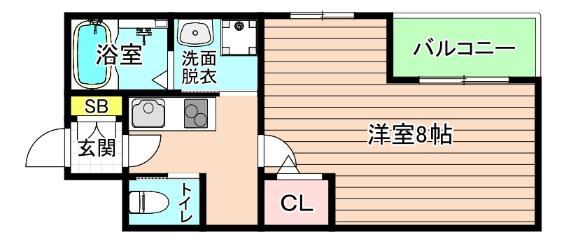大阪市都島区都島南通２丁目の賃貸マンションの間取り