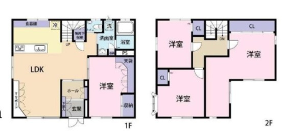姫路市夢前町前之庄の中古一戸建の間取り