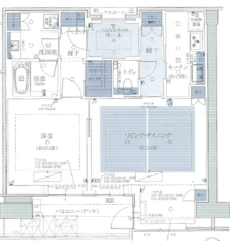 グラングリーン大阪THE NORTH RESIDENCE　扇町小学校の間取り|間取り