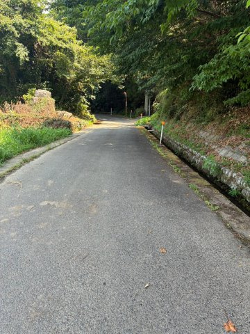 朝倉市大庭1513番1の前面道路含む現地写真