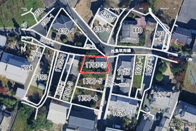 久留米市安武町住吉売地の土地図