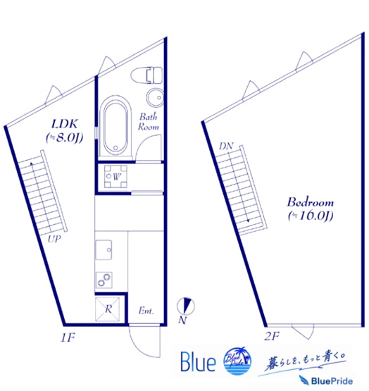 【間取り】 | ＷＥＥＫＥＮＤ　ＨＯＵＳＥ　ＡＬＬＥＹ