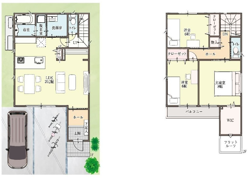 富田林市伏山　新築一戸建ての間取り|3号地