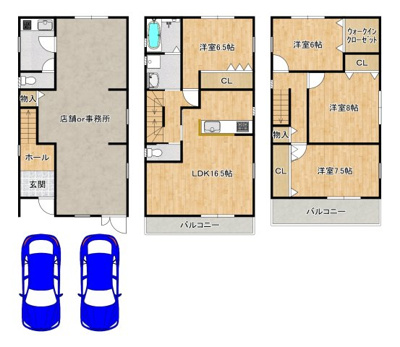 【参考プラン】 | 一条通　建築条件付売土地 | 【建物面積：153.90ｍ2・建物参考価格：3180万円】フリープランですので、お好きに間取り変更できますよ！