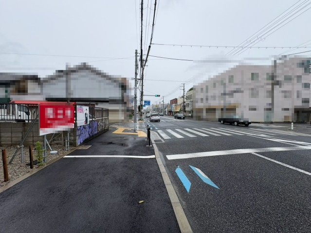 一条通　建築条件付売土地の前面道路含む現地写真|前面道路約２１ｍ！運転が苦手な方も安心ですね♪