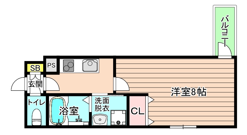大阪市都島区都島南通２丁目の賃貸マンションの間取り
