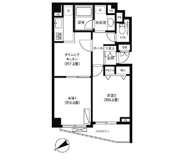 セゾン深川の間取り