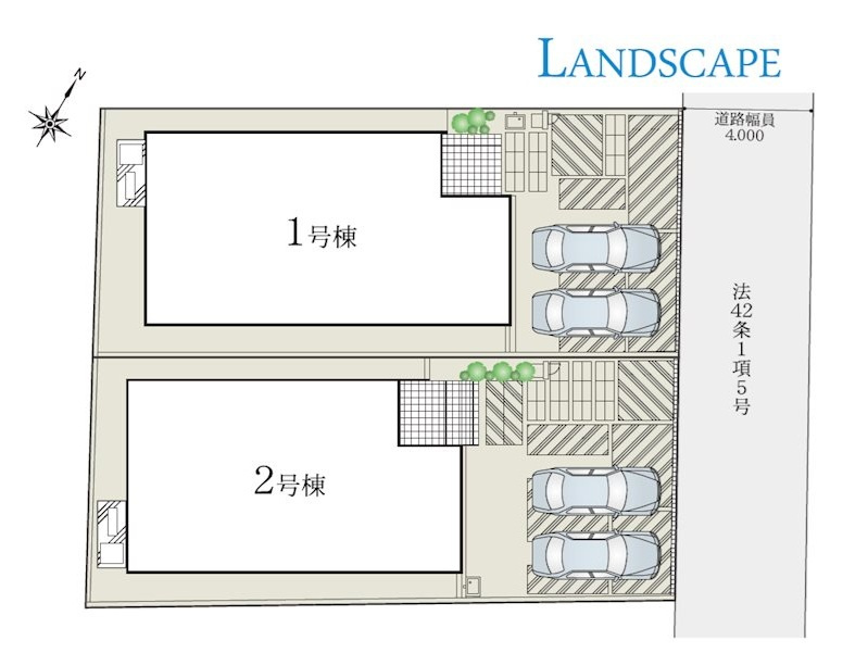 船橋市高野台１丁目の区画図
