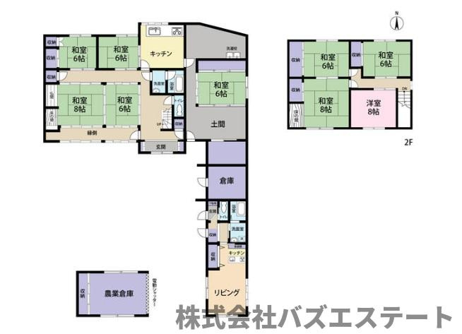 夢前町前之庄　中古一戸建ての間取り
