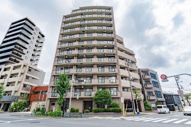 モリス千住曙町の外観|「京成関屋」駅徒歩５分！平成９年築・オートロック付きマンション、モリス千住曙町は即日現地案内可能となっておりますので、お気軽にお問い合わせください！