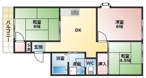 【間取り】 | グリーンヒル小金台　D棟
