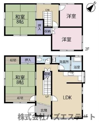 青山西４丁目　中古一戸建ての間取り
