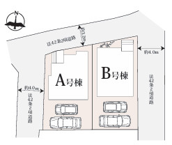 早良区干隈６丁目５６２番　A号棟の区画図