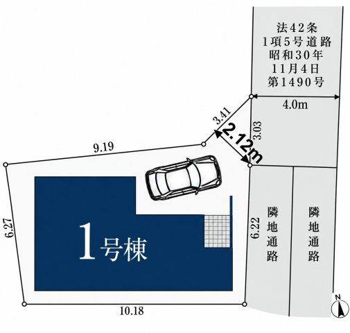 大田区東雪谷5丁目 新築戸建の区画図