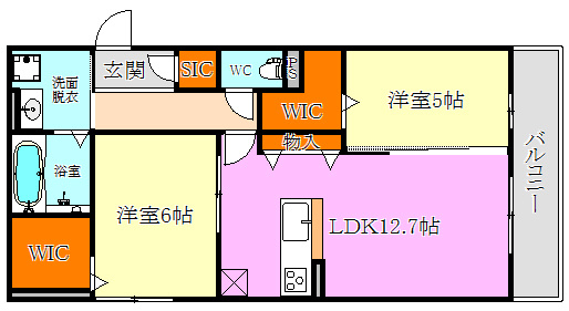 LaMaison大手町Ⅰの間取り
