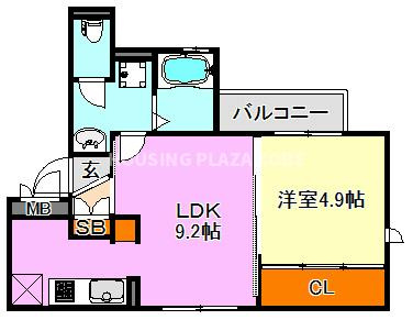 ディアコート須磨の間取り