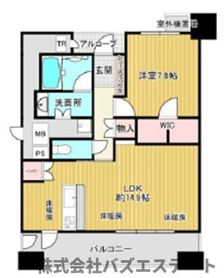 リベ・グラート姫路ベルスウィートの間取り