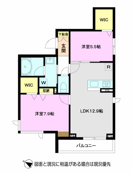 【間取り】 | グリナージュ丸山台（シャーメゾン）