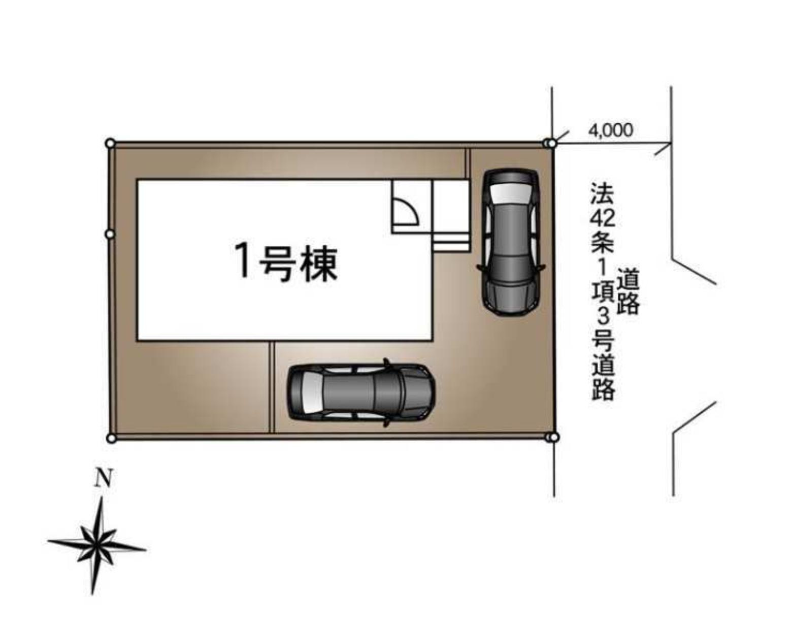 つくばみらい市伊奈東第12　新築戸建の区画図
