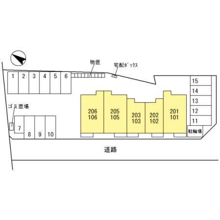 D-roomヴェルデの区画図