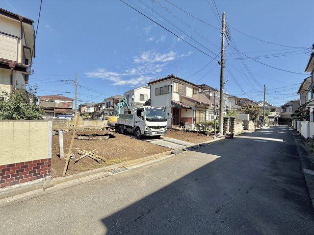  川越市大字砂新田の前面道路含む現地写真