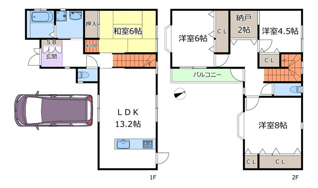 【間取り】 | 吹田市片山町４丁目中古戸建 | エイブルにて取扱い可能な住宅ローンは、全部で10種類以上！お客様にピッタリの住宅ローンを当社のFPよりご案内させて頂きます。住宅ローンのご相談だけでも、お気軽にご相談下さいませ。