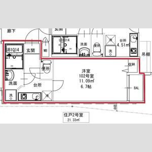 グランポレール長岡京の間取り