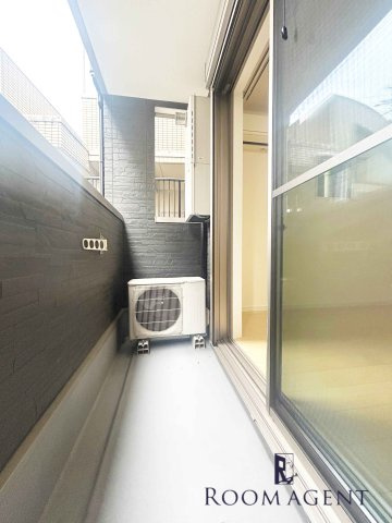 クラージュ黒川Ⅱのバルコニー