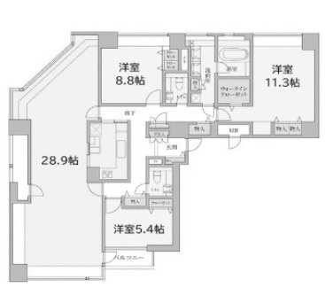 シーフォートタワーの間取り