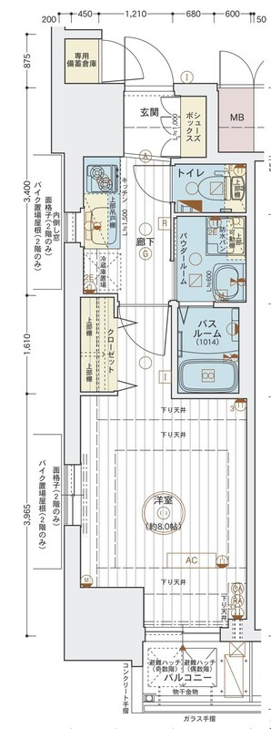 名古屋市千種区今池５丁目の賃貸マンションの間取り