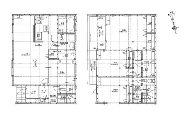 【間取り】 | 葵区千代田2丁目2期　新築戸建　1号棟