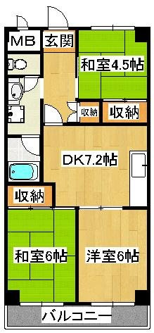 アミカル高橋の間取り
