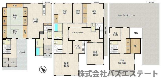 姫路市東延末2丁目／中古戸建の間取り