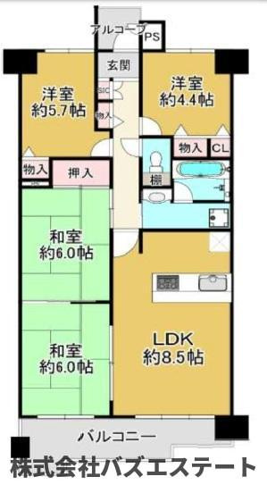 ネオハイツ姫路AMETY228の間取り