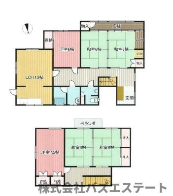 網干区和久　中古戸建ての間取り