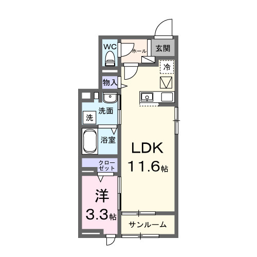 シェーネ東原の間取り|間取図